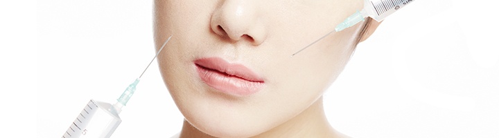 얼굴 부위 주사 관련 이미지